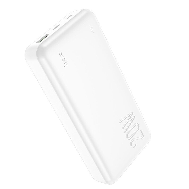 Väline aku Power Bank Hoco J87A Type-C PD 20W+Quick Charge 3.0 20000mAh valge hind ja info | Akupangad | hansapost.ee