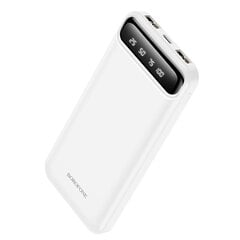 Väline aku Power Bank Borofone BJ14 Type-C microUSB 2*USB (2A) 10000mAh valge hind ja info | Akupangad | hansapost.ee