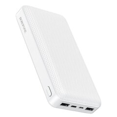 Внешний аккумулятор Power Bank Borofone BJ3A Type-C microUSB 2*USB (2A)  20000mAh белый цена и информация | Зарядные устройства Power bank | hansapost.ee