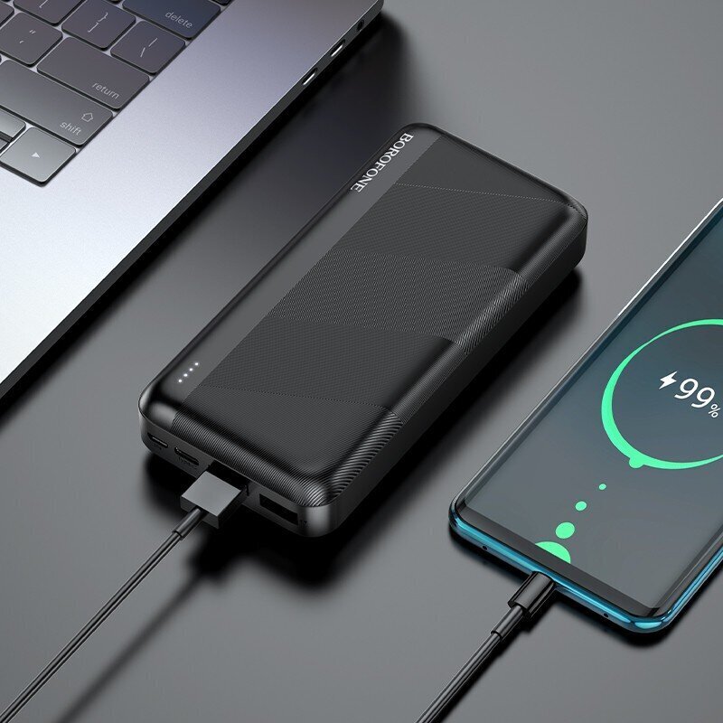 Väline aku Power Bank Borofone BJ27B 2xUSB 30000mAh must цена и информация | Akupangad | hansapost.ee