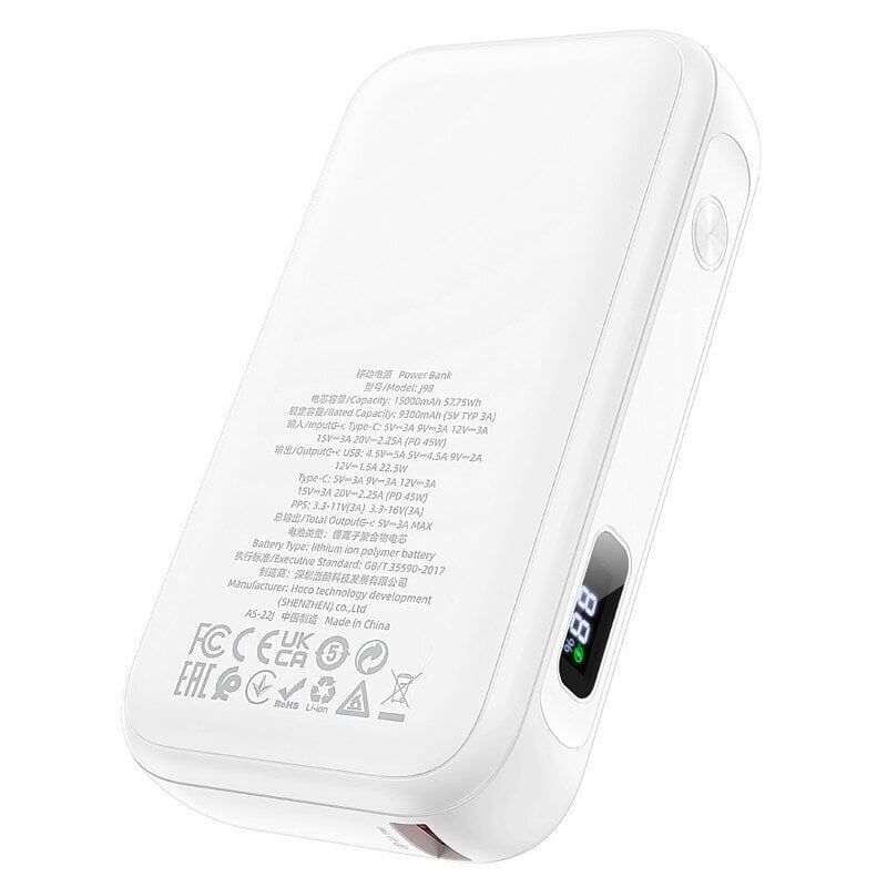 Hoco J98 PD45W 15000mAh hind ja info | Akupangad | hansapost.ee