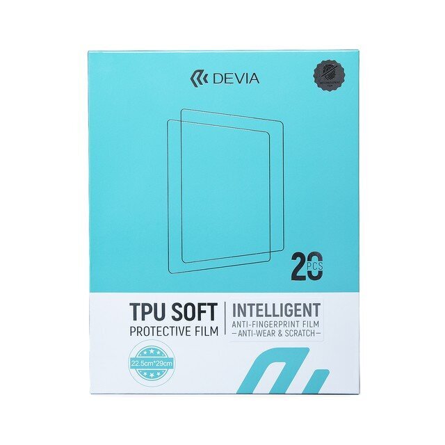 Filmide komplekt Devia Intelligent TPU Soft Tablet 20tk hind ja info | Ekraani kaitseklaasid ja kaitsekiled | hansapost.ee