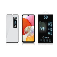 OBAL:ME 5D Glass Screen Protector for Samsung Galaxy A14 4G Black цена и информация | Защитные пленки для телефонов | hansapost.ee