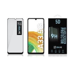 OBAL:ME 5D Glass Screen Protector for Samsung Galaxy A33 5G Black цена и информация | Защитные пленки для телефонов | hansapost.ee