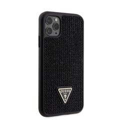 Guess Rhinestones Triangle Metal Logo Case for iPhone 11 Pro Black цена и информация | Чехлы для телефонов | hansapost.ee