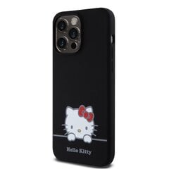 Hello Kitty Liquid Silicone Daydreaming Logo Case for iPhone 15 Pro Max Black цена и информация | Чехлы для телефонов | hansapost.ee