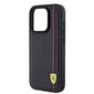 Ferrari Leather Carbon Vertical Red Line Case цена и информация | Telefonide kaitsekaaned ja -ümbrised | hansapost.ee