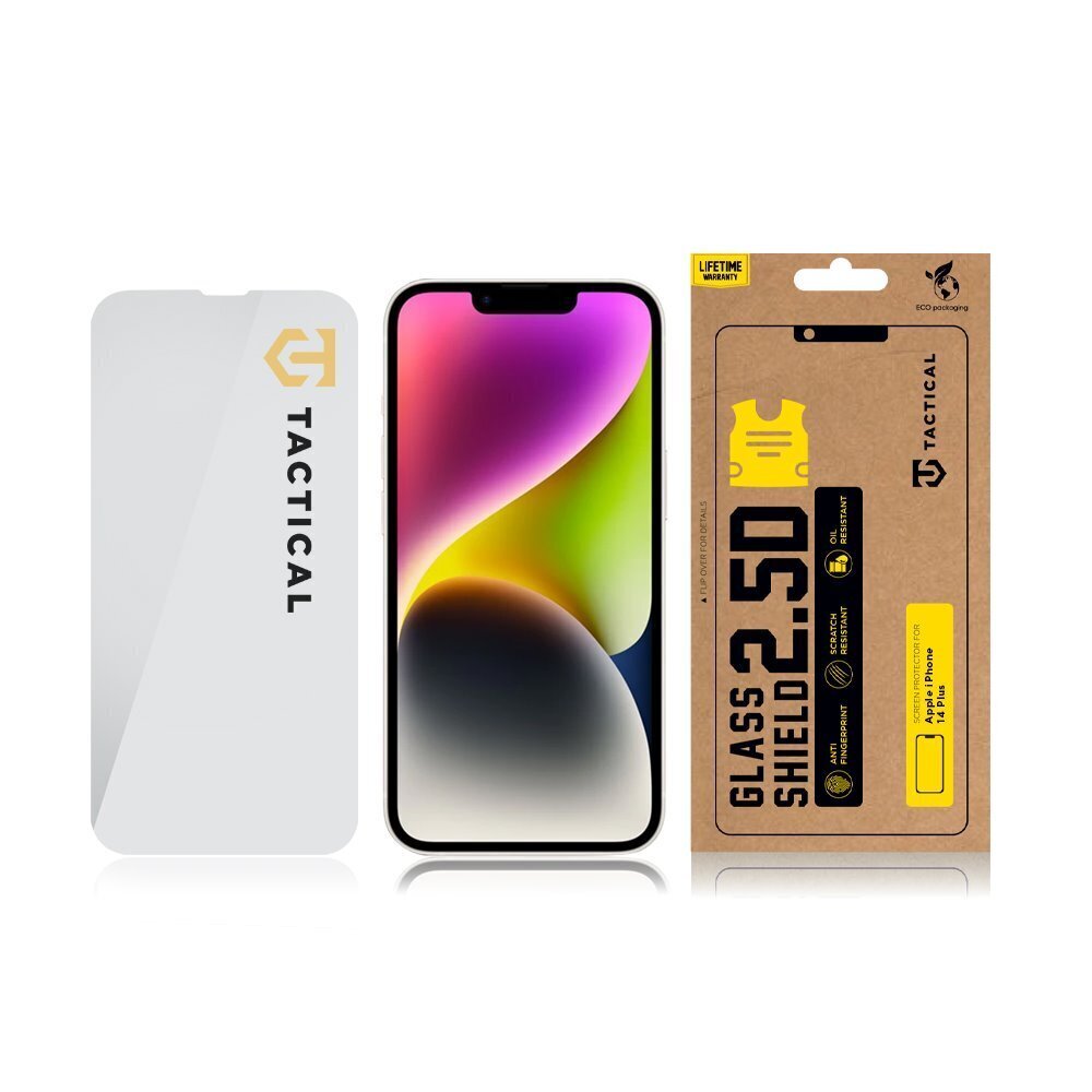 Tactical Glass Shield 2.5D for Apple iPhone 14 Plus Clear hind ja info | Ekraani kaitseklaasid ja kaitsekiled | hansapost.ee