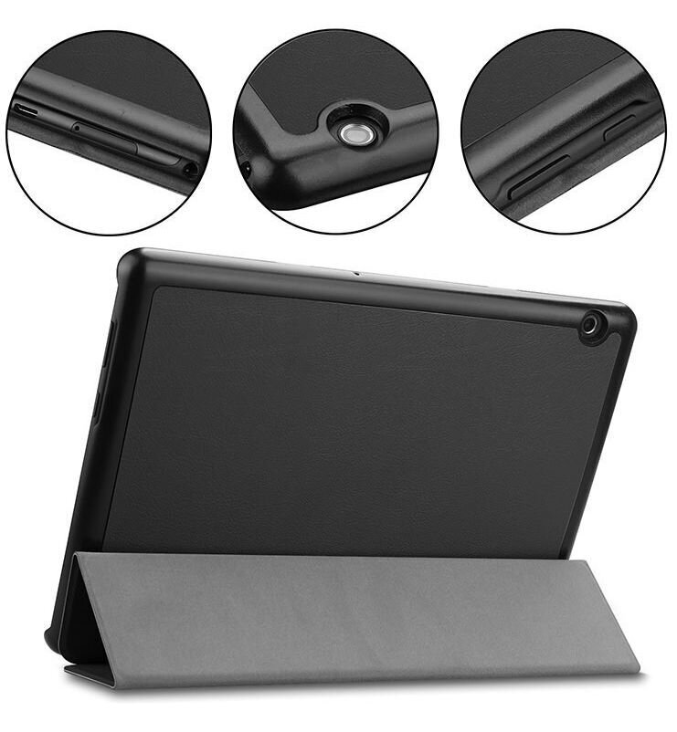 Tactical Book Tri Fold Case for Lenovo Tab M10 Plus 3rd gen. (TB-125/128) 10,6 Black цена и информация | Tahvelarvuti ümbrised ja kaaned | hansapost.ee