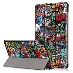 Чехол "Smart Leather" Samsung Tab A9 8.7 graffiti цена и информация | Чехлы для планшетов и электронных книг | hansapost.ee