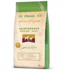 Fitmin dog Medium&Maxi Lamb&Rice, 12 kg hind ja info | Koerte kuivtoit ja krõbinad | hansapost.ee