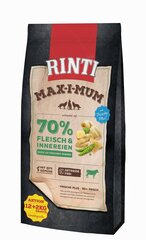 Rinti Max-I-Mum koos rupsiga, 12+2 kg hind ja info | Koerte kuivtoit ja krõbinad | hansapost.ee