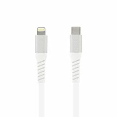 prio Charge &amp; Sync USB C to Lightning Cable MFi certified 2m white цена и информация | Borofone 43757-uniw | hansapost.ee