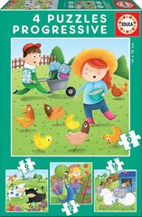 Головоломка Farm animals, 4 шт. цена и информация | Пазлы | hansapost.ee