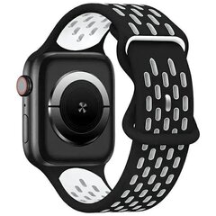 Beline pasek Apple Watch New Sport Silicone 38|40|41mm czarno-biały black|white box цена и информация | Аксессуары для смарт-часов и браслетов | hansapost.ee