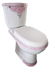 Wc-pott 3308-PF dekoreeritud, aeglaselt sulguva kaanega price and information | Toilet bowl | hansapost.ee