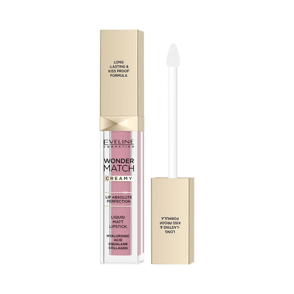 Vedel huulepulk Eveline Cosmetics Wonder Match Matt 6.8ml, 01 angel rose цена и информация | Huulekosmeetika | hansapost.ee