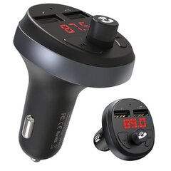 FM saatja / modulaator HOCO E41 Bluetooth FM transmitter 2 x USB 2.1 A must hind ja info | Hoco Autokaubad | hansapost.ee