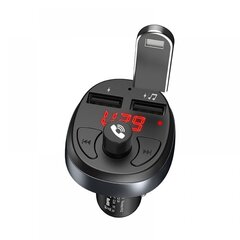 FM saatja / modulaator HOCO E41 Bluetooth FM transmitter 2 x USB 2.1 A must hind ja info | Hoco Autoelektroonika | hansapost.ee