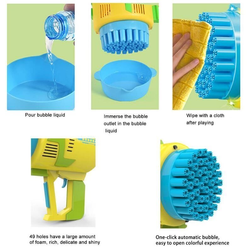 Seebimullide puhumismasin Rocket Bubble Gun цена и информация | Ranna- ja õuemänguasjad | hansapost.ee
