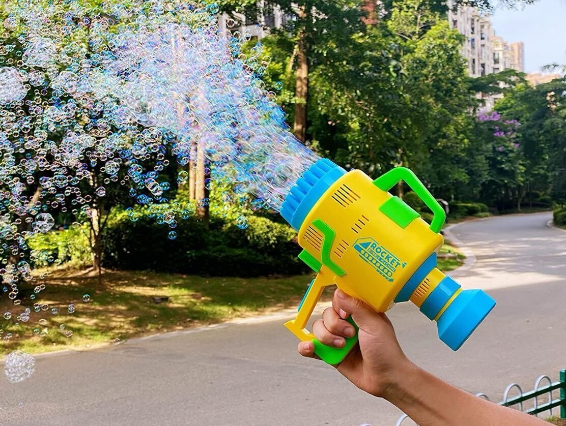 Seebimullide puhumismasin Rocket Bubble Gun цена и информация | Ranna- ja õuemänguasjad | hansapost.ee