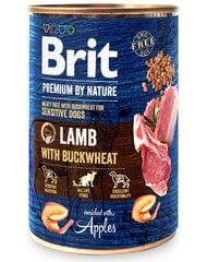 Brit Premium By Nature Sensitive Lamb с бараниной, 15 кг + влажный корм с бараниной, 6х400 г цена и информация | Сухой корм для собак | hansapost.ee