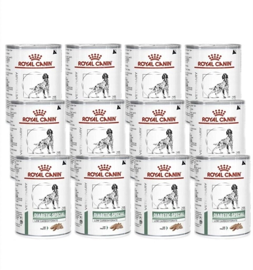 Royal Canin Diabetic Special täiskasvanud diabeetikutele koertele, 12x410 g цена и информация | Koerakonservid | hansapost.ee