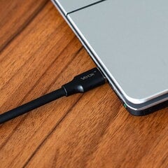 Кабель USB - USB-C 120W 3A 1м быстрая линия черный VA0121 Vayox цена и информация | Кабели и провода | hansapost.ee