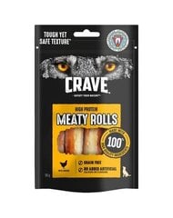 Crave Meaty Rolls täiskasvanud koertele koos kanaga, 8x50 g price and information | Koerte maiused | hansapost.ee