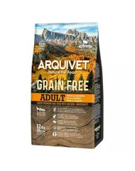 Arquivet Grain Free Adult с индейкой, 12 кг цена и информация | Сухой корм для собак | hansapost.ee