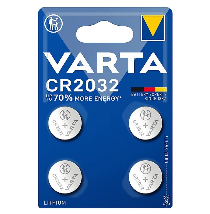 Patreid Varta Lithium CR2032, 4 tk цена и информация | Patareid | hansapost.ee