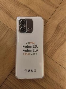 Telefoniümbris Xiaomi Redmi 12C 2mm, läbipaistvast silikoonist (TPU) цена и информация | Telefonide kaitsekaaned ja -ümbrised | hansapost.ee