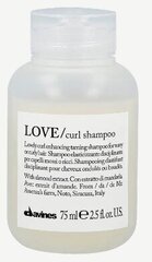 Šampoon lainelistele ja lokkis juustele Davines Love Curl Shampoo, 75ml price and information | Shampoos | hansapost.ee