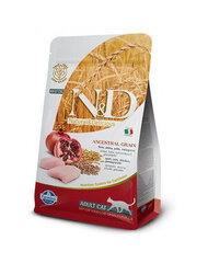 Farmina N&D Low Grain Chicken&Pomegranate Adult Cat, 5 kg price and information | Dry cat food and cat crackers | hansapost.ee