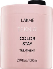 Mask värvitud juustele Lakme Teknia Color Stay Treatment, 1000 ml hind ja info | Juuksemaskid, õlid ja seerumid | hansapost.ee