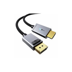 CableTime Premium kaabel DisplayPort - HDMI, 1m hind ja info | Juhtmed ja kaablid | hansapost.ee