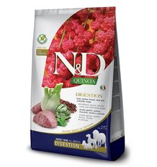 Farmina N&D Quinoa Dog Adult Medium&Maxi Digestion koos lambaga, 2,5 kg price and information | Koerte kuivtoit ja krõbinad | hansapost.ee