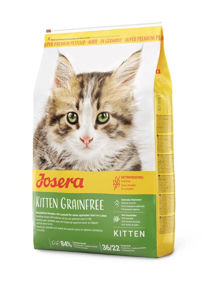 Josera Kitten GrainFree, 10 kg цена и информация | Kassi kuivtoit ja kassikrõbinad | hansapost.ee