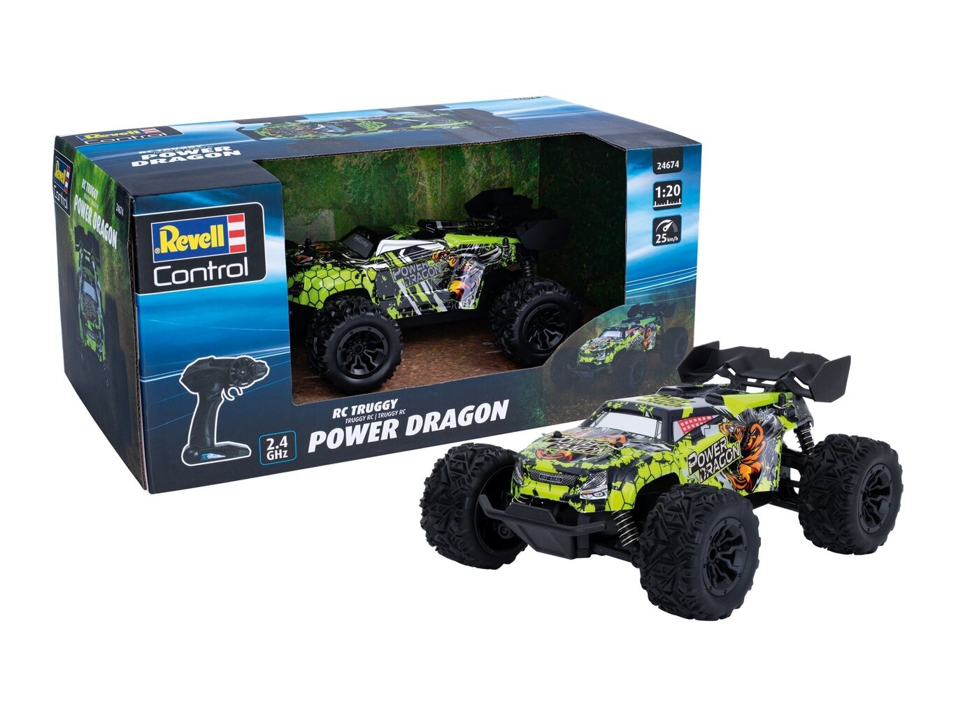 Revell - Raadio teel juhitav CAR POWER DRAGON RC, 24674 hind ja info | Mänguasjad poistele | hansapost.ee