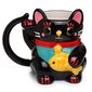 Kruus Maneki Neko Cat Happiness, must hind ja info | Pildiga tassid ja kruusid kingituseks | hansapost.ee