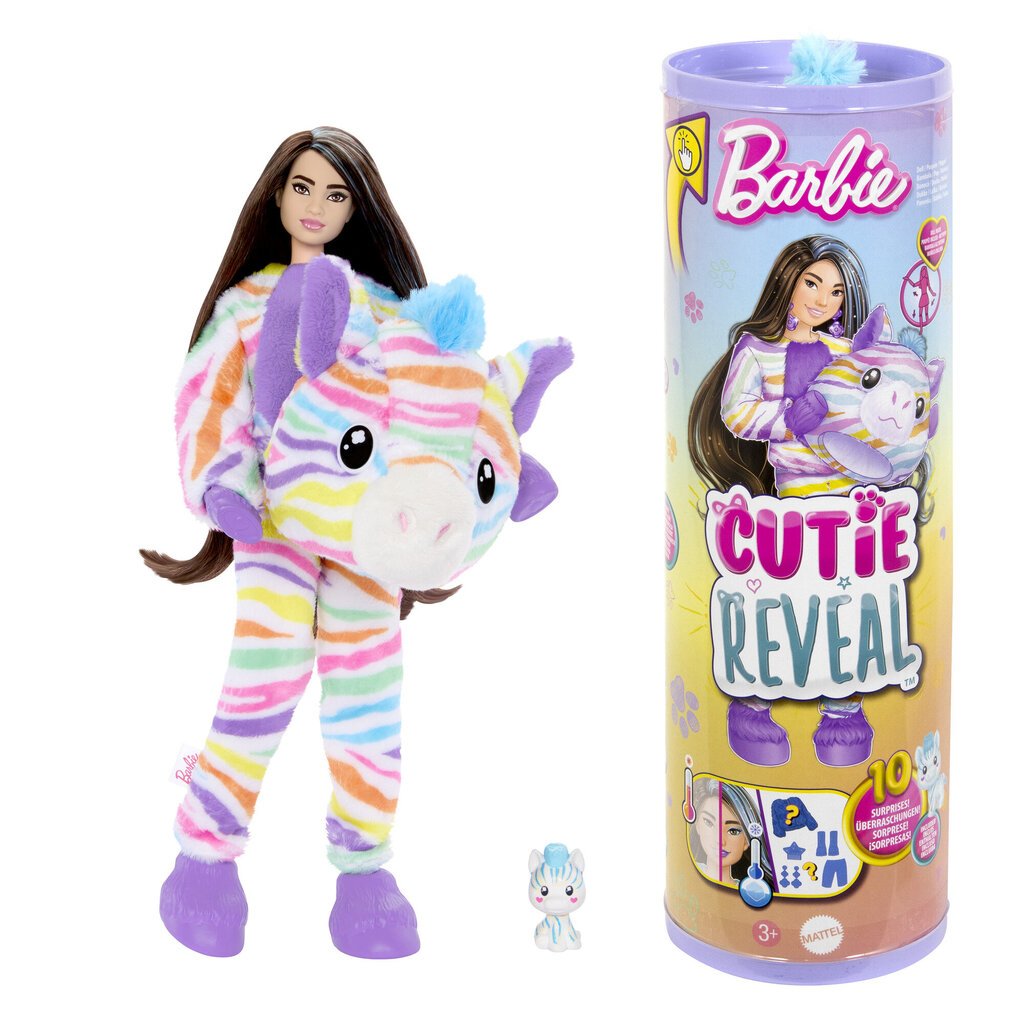 Barbie®️ Cutie Reveal unistuste seeria üllatusnukk Sebra HRK39 hind ja info | Mänguasjad tüdrukutele | hansapost.ee