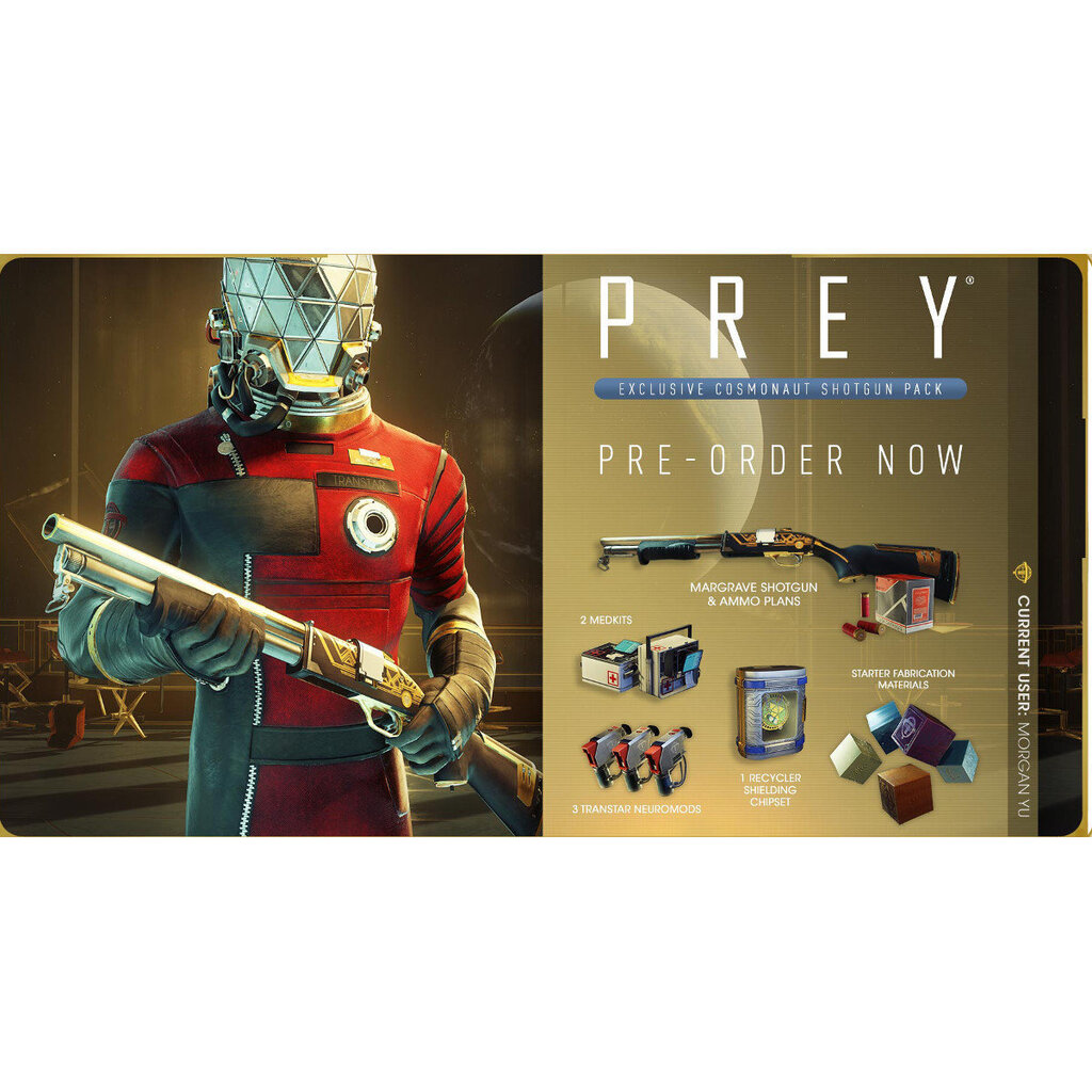 Sony PS4 Prey Inc Cosmonaut Shotgun DLC цена и информация | Konsooli- ja arvutimängud | hansapost.ee