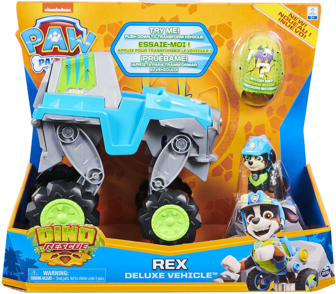 Dino Rex sõiduk + figuur Paw patrol hind ja info | Mänguasjad poistele | hansapost.ee