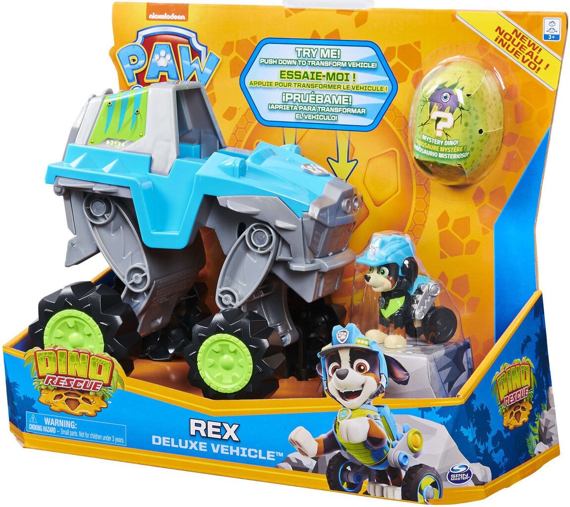 Dino Rex sõiduk + figuur Paw patrol hind ja info | Mänguasjad poistele | hansapost.ee