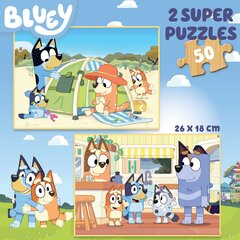 Пазл Educa Bluey 2x50 деталей цена и информация | Пазлы | hansapost.ee