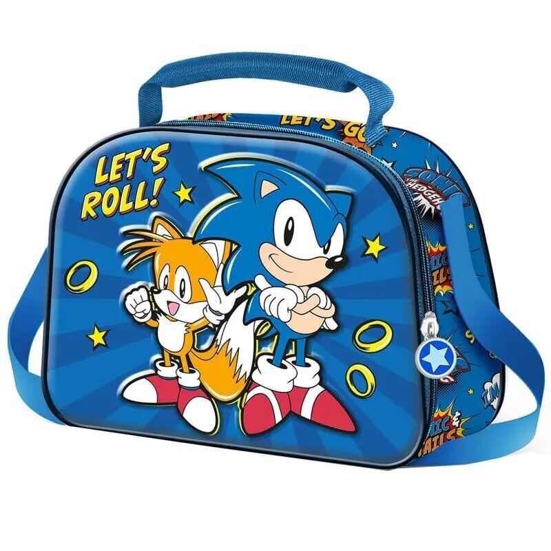 Sonic The Hedgehog Lets Roll 3D lõunasöök kott 117066 hind ja info | Aksessuaarid lastele | hansapost.ee