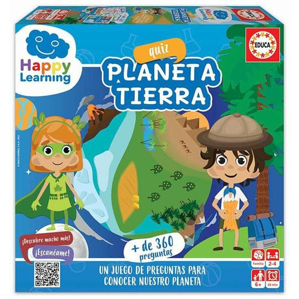 Hariv mäng Educa Happy Learning Quiz La Tierra, 117 tk цена и информация | Lauamängud ja mõistatused perele | hansapost.ee