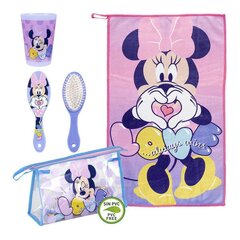 Дорожный набор Minnie Mouse, розовый (4 шт.) цена и информация | Чемоданы, дорожные сумки  | hansapost.ee