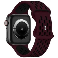 Beline pasek Apple Watch New Sport Silicone 38|40|41mm bordowo-czarny  wine red|black box цена и информация | Аксессуары для смарт-часов и браслетов | hansapost.ee