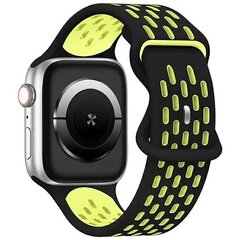 Beline pasek Apple Watch New Sport Silicone 38|40|41mm czarno-żółty black|yellow box цена и информация | Аксессуары для смарт-часов и браслетов | hansapost.ee